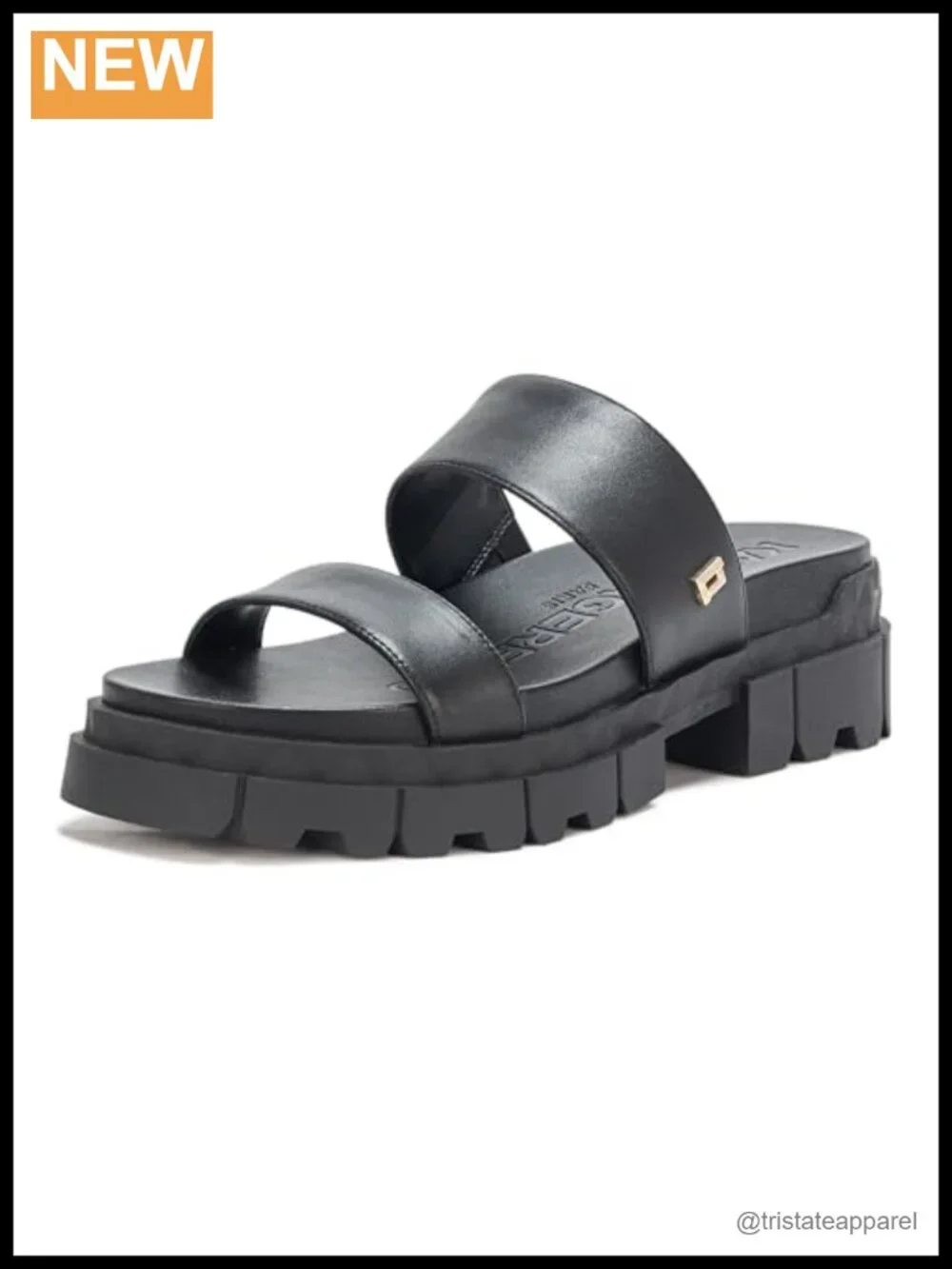 Platform Sandals With Cushioned Insole and Slip On Lug Sole